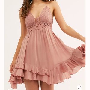 NWT FREE PEOPLE one Adella slip dress